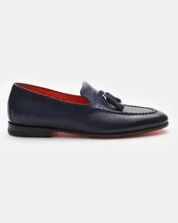 Santoni Tassel Loafer navy Navy