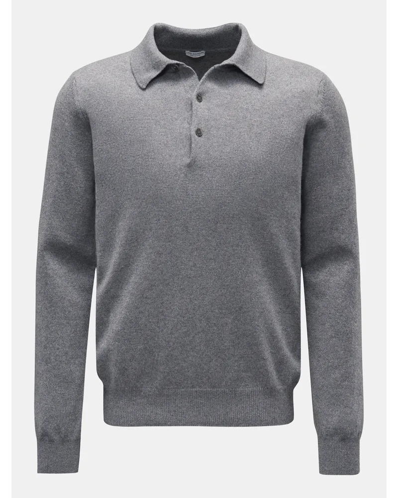 von BRAUN Cashmere Strickpolo grau Grau