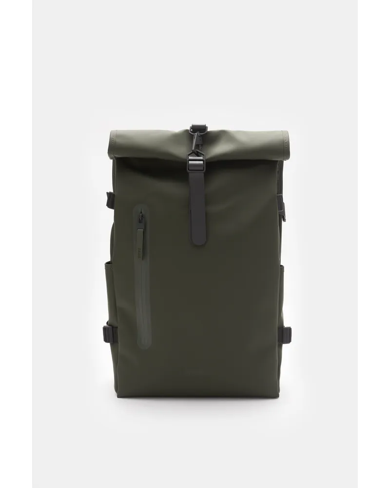 RAINS Rucksack 'Rolltop' dark olive Dark