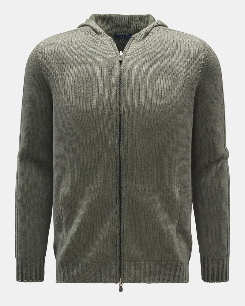 04651/ Herren - Strickjacke 'Foggy Full Zip' oliv Oliv