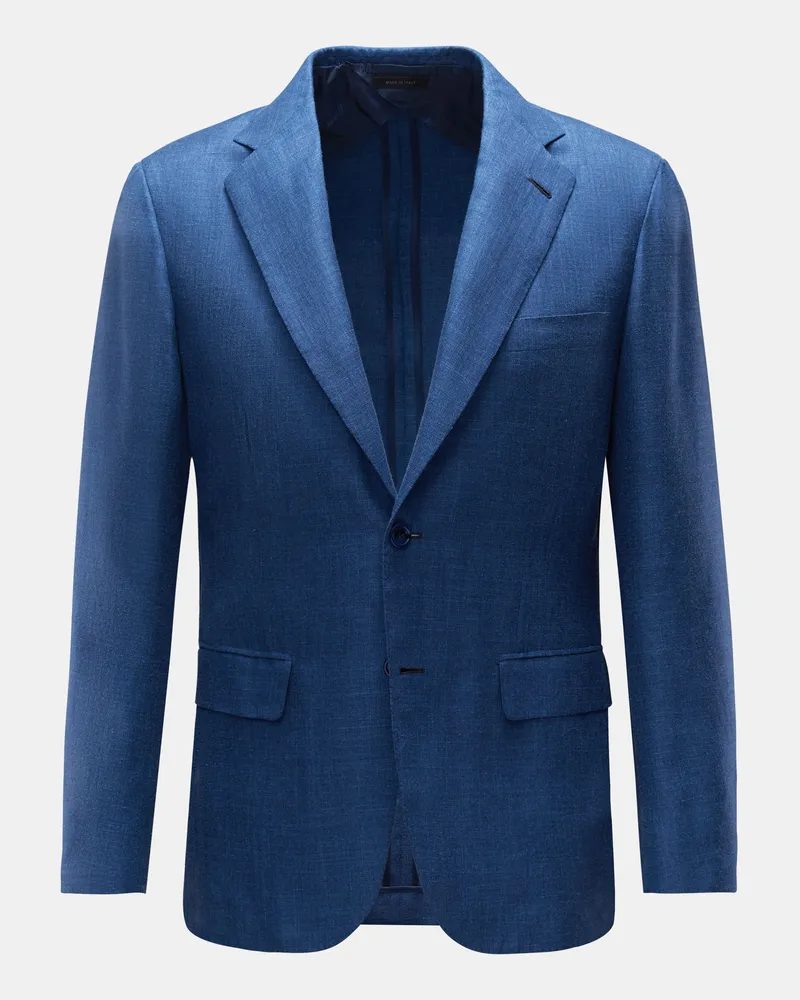 Brioni Herren - Sakko 'New Plume' dunkelblau meliert Dunkelblau