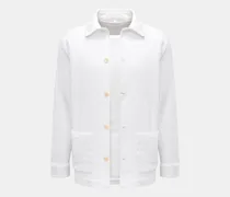 Herren - Frottee-Overshirt 'Terry Jacket' weiß