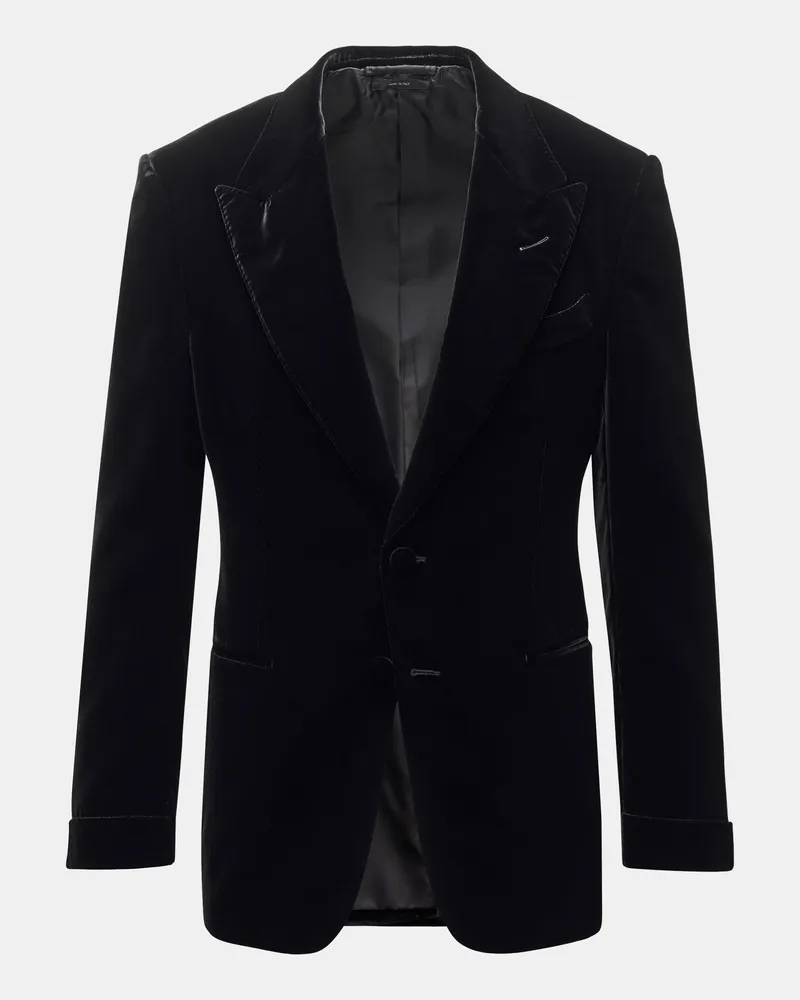 Tom Ford Herren - Samtsakko 'Shelton' schwarz Schwarz