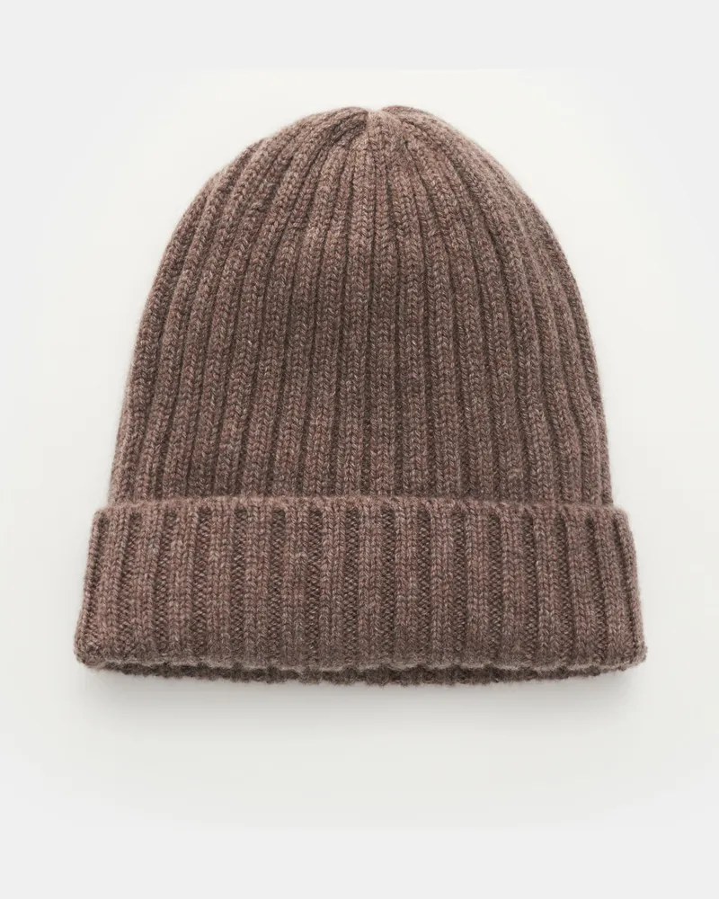 Fedeli Herren - Cashmere Mütze 'Bruno' graubraun Graubraun