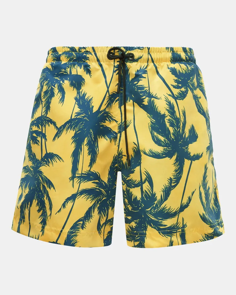 PT TORINO Herren - Badeshorts gelb/navy gemustert Gelb