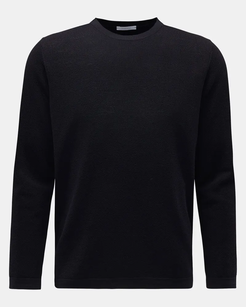04651/ Herren - Rundhalspullover 'Oyster' dark navy Dark