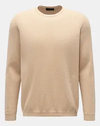 Roberto Collina Rundhals-Pullover beige Beige