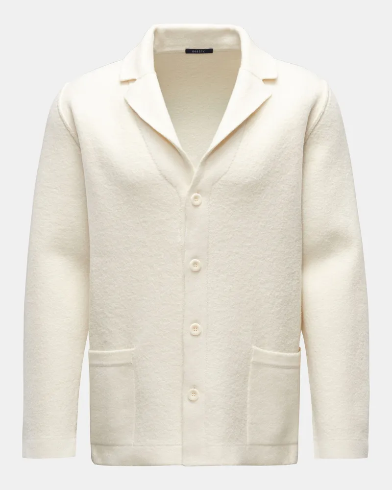 04651/ Herren - Strickblazer 'Boiled' creme Creme