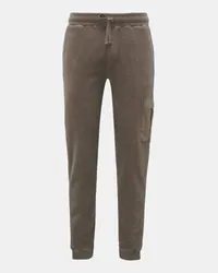 04651/ Fleece-Cargo-Sweathose 'Oyster' graubraun Graubraun