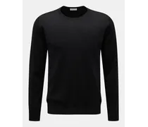 Merino Feinstrick-Pullover schwarz