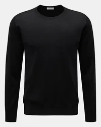 BRAUN Hamburg Merino Feinstrick-Pullover schwarz Schwarz