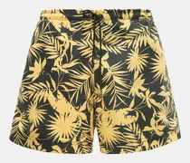 Herren - Badeshorts gelb/schwarz gemustert