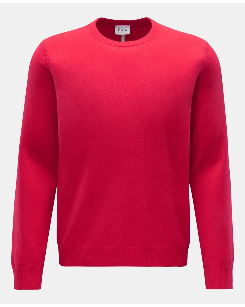 FTC Cashmere Cashmere Rundhalspullover rot Rot