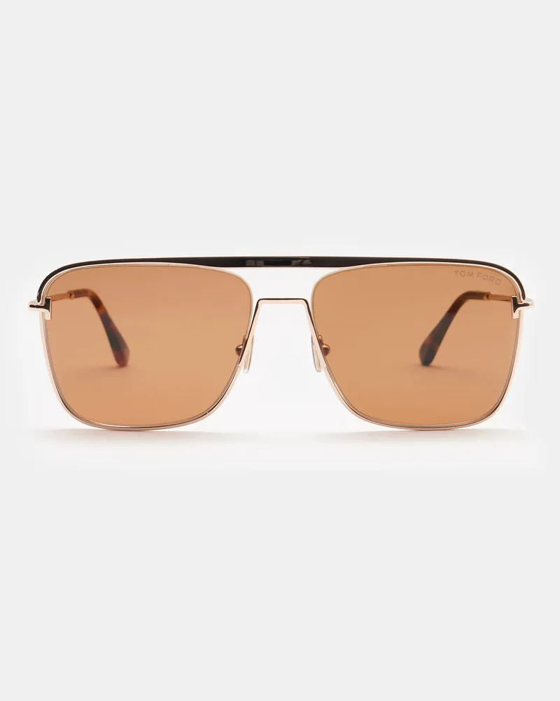 Tom Ford Herren - Sonnenbrille 'Nolan' gold/braun Gold