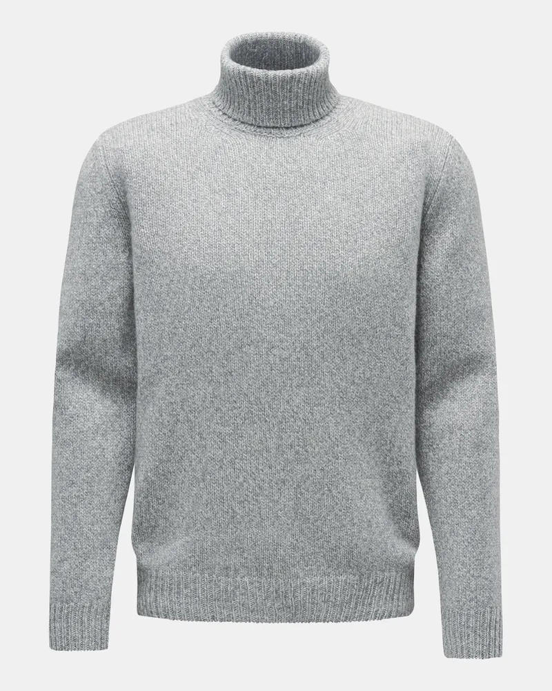 von BRAUN Herren - Cashmere Rollkragenpullover grau Grau
