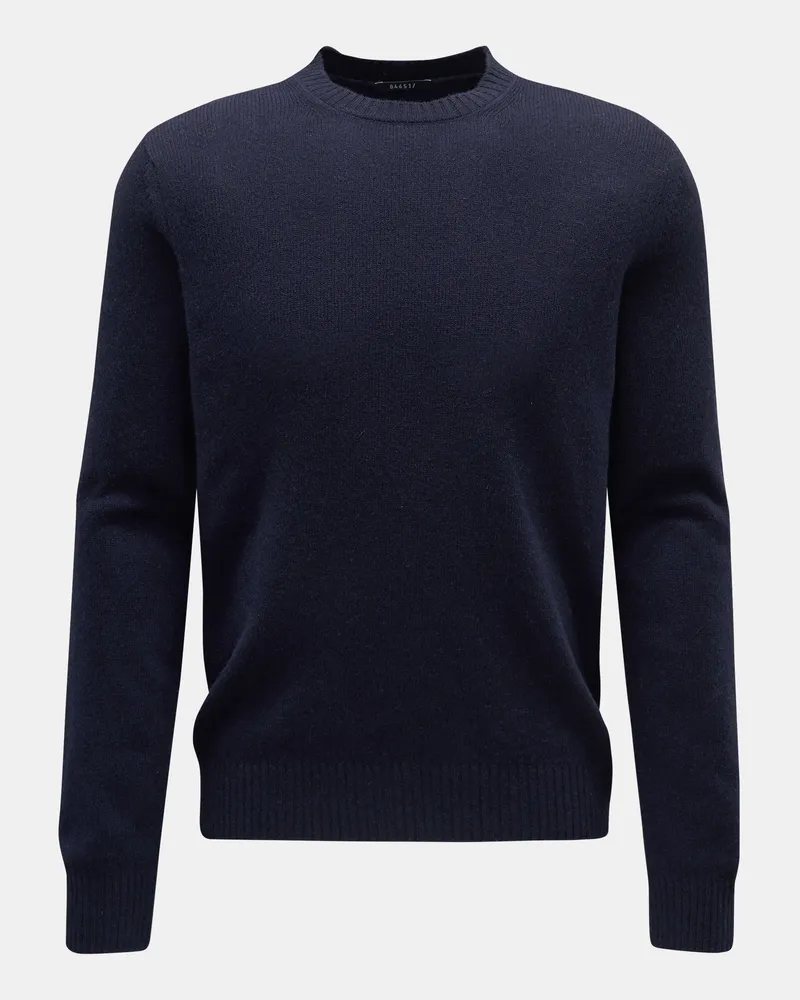04651/ Herren - Cashmere Rundhalspullover 'Crew' navy Navy