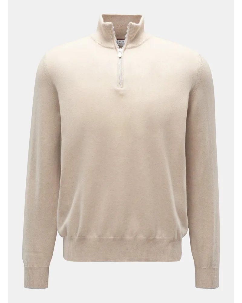 Brunello Cucinelli Cashmere Troyer beige Beige