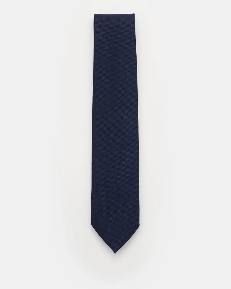 Bigli Herren - Wollkrawatte 'Arno' navy Navy