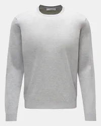 Filippo de Laurentiis Rundhals-Pullover hellgrau meliert Hellgrau