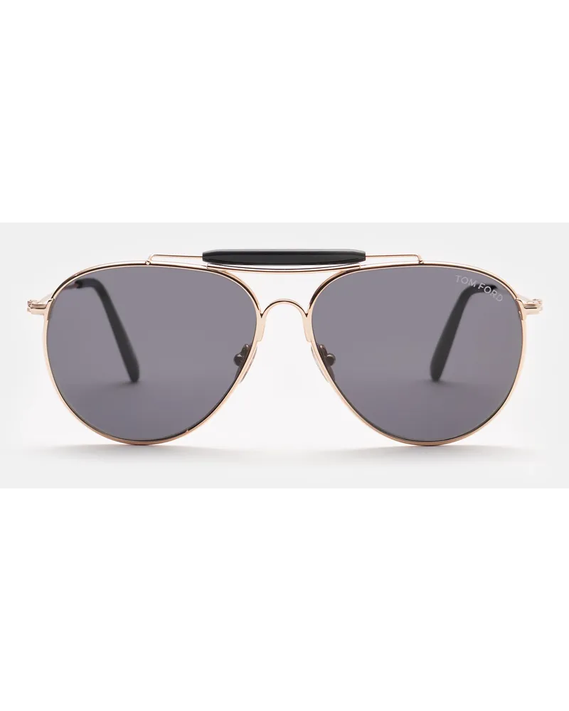 Tom Ford Sonnenbrille 'Rafael' gold/dunkelgrau Gold