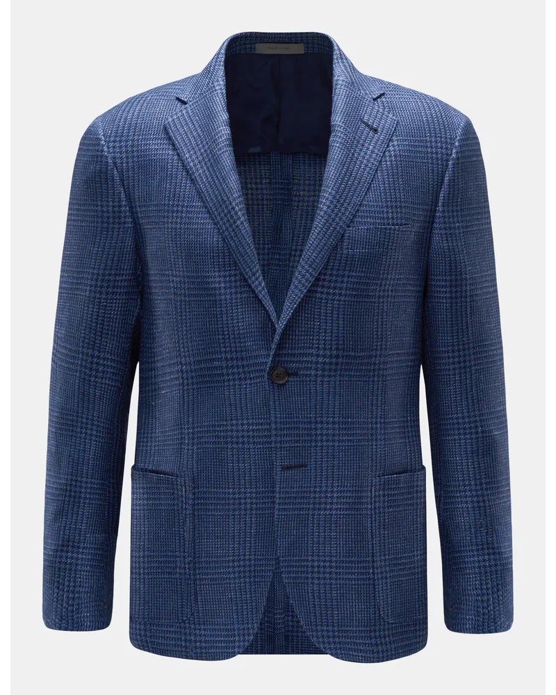 Corneliani Sakko blau/navy kariert Blau