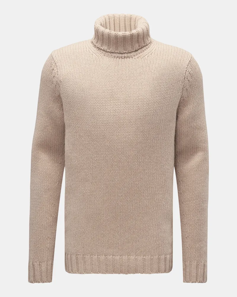 von BRAUN Herren - Cashmere Rollkragenpullover beige Beige