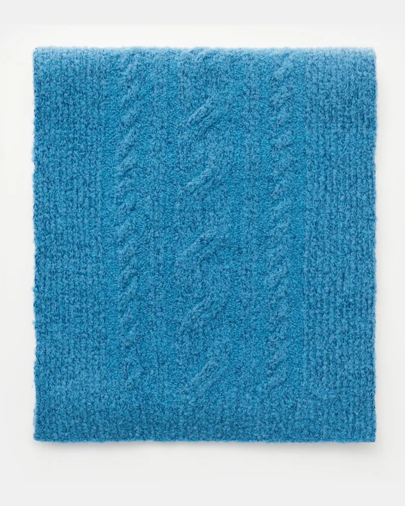 04651/ Herren - Schal 'Chunky Scarf' azurblau Azurblau