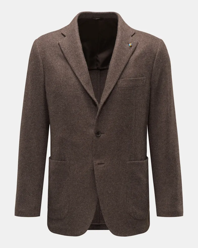 Belvest Herren - Cashmere Sakko graubraun Graubraun