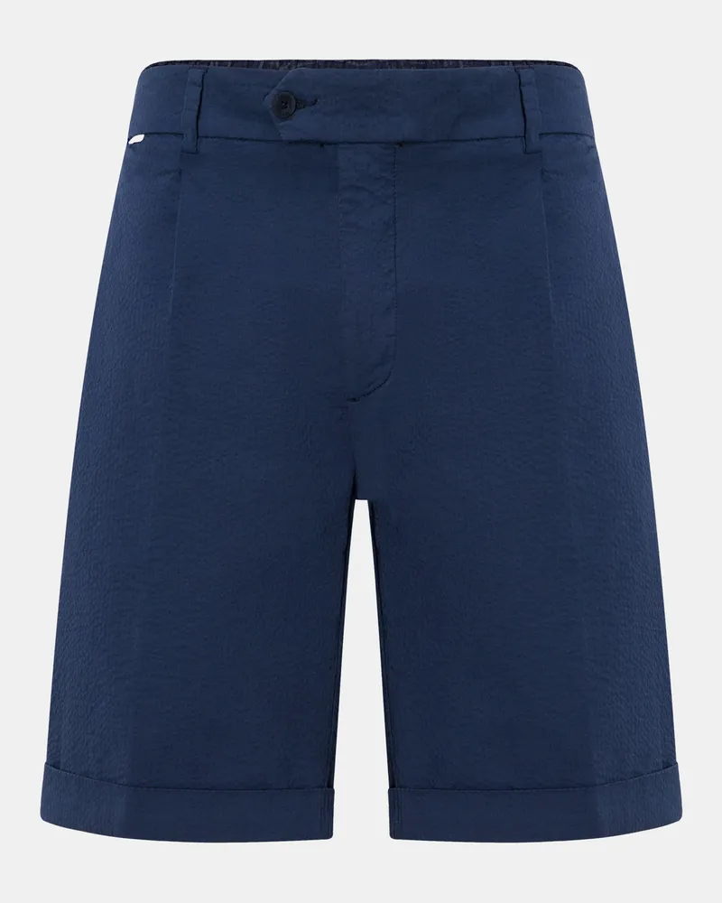 04651/ Herren - Seersucker-Shorts navy Navy