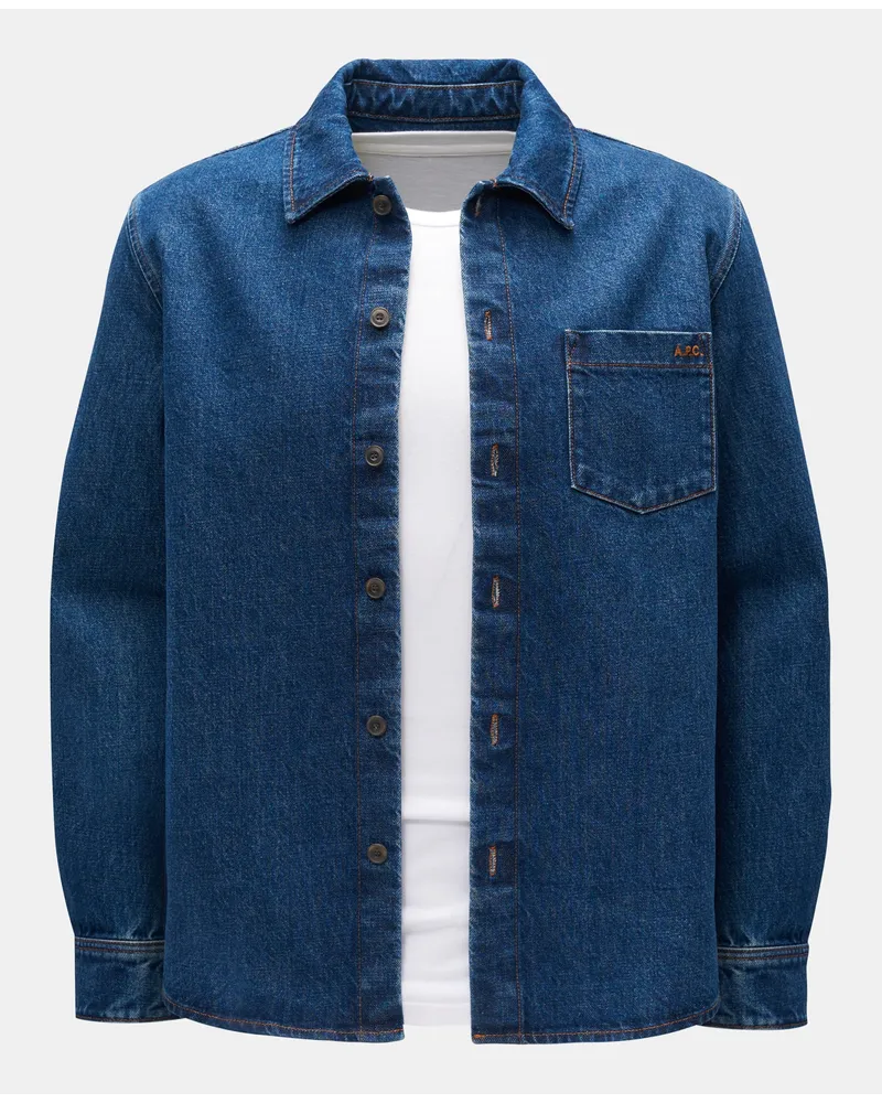 A.P.C. Jeans-Overshirt dunkelblau Dunkelblau