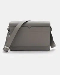 Valextra Messenger Bag 'V Line' grau Grau