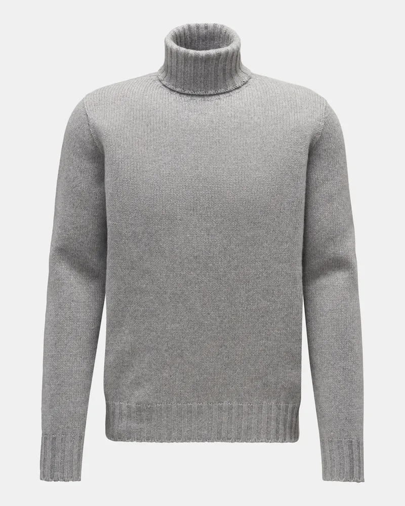 04651/ Herren - Cashmere Rollkragenpullover grau Grau