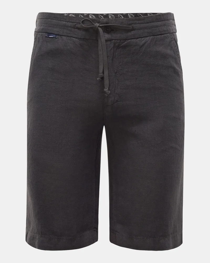 04651/ Herren - Leinen-Bermudas 'Linen Bermuda' dunkelgrau Dunkelgrau