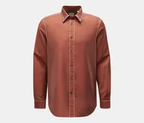 Herren - Casual Hemd Kent-Kragen braun