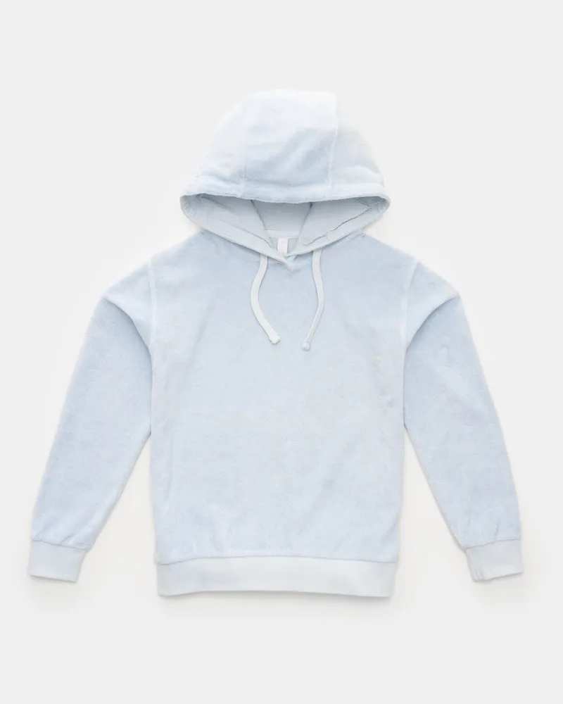 04651/ Herren - Kinder Fleece-Kapuzenpullover 'Oyster Kids PF Hoody' pastellblau Pastellblau