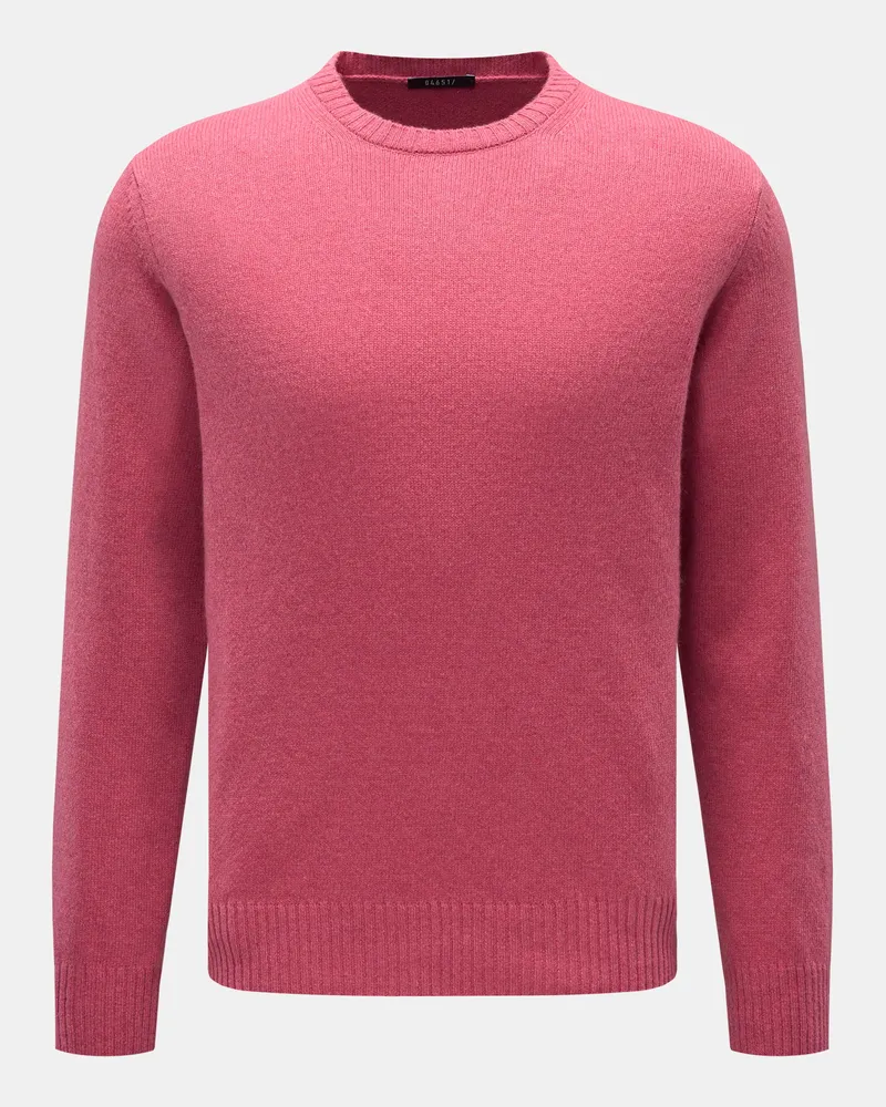 04651/ Herren - Cashmere Rundhalspullover 'Crew' hellrot Hellrot