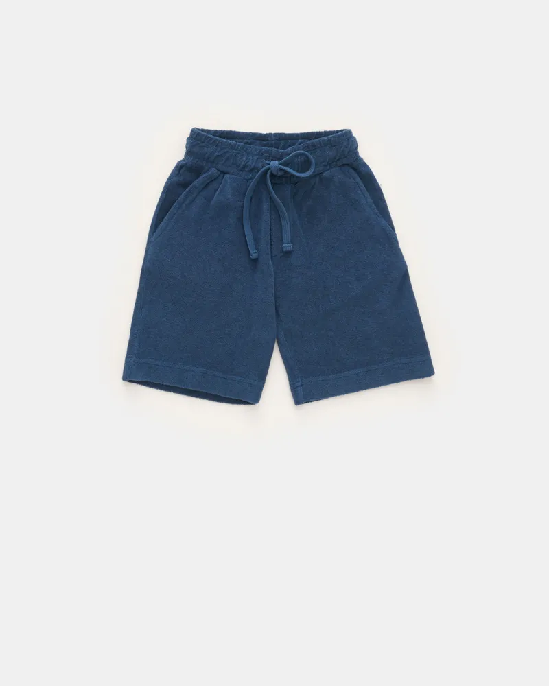 04651/ Herren - Kinder Frottee-Bermudas 'Kids Terry Bermuda' graublau Graublau