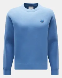 Kitsuné Rundhals-Sweatshirt hellblau Hellblau