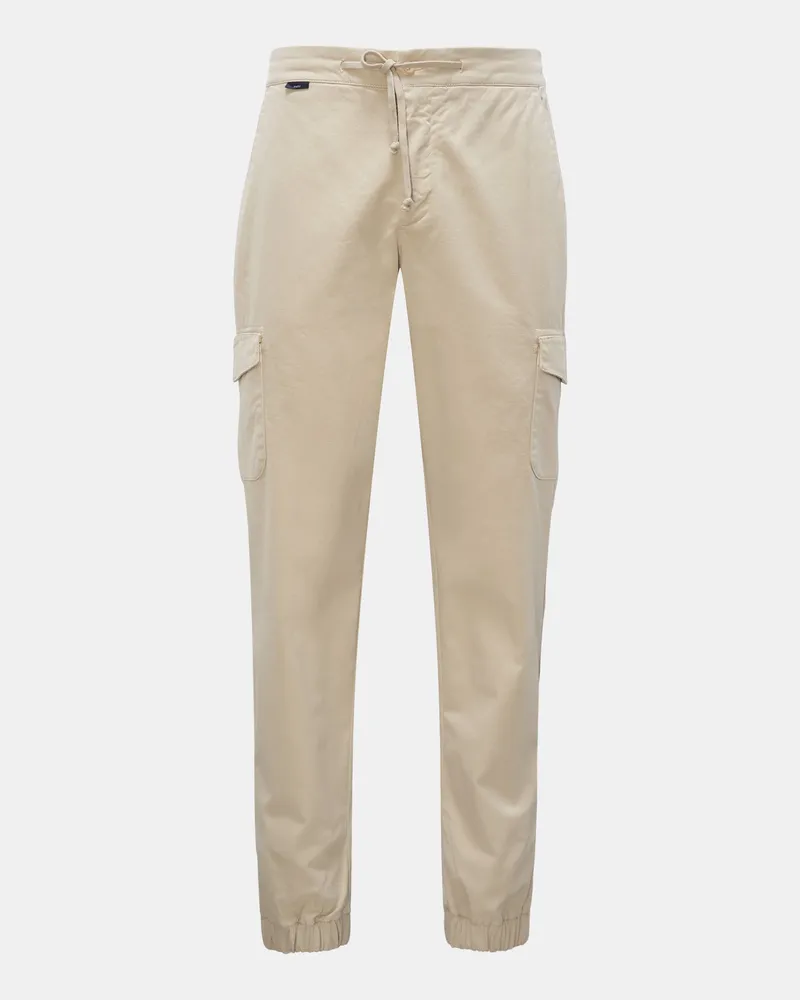 04651/ Cargo-Joggpants 'Twill Cargo' beige Beige