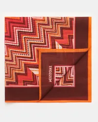 Missoni Einstecktuch rot/orange/braun Rot