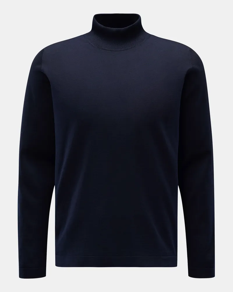 04651/ Herren - Rollkragenpullover 'Merino' navy Navy