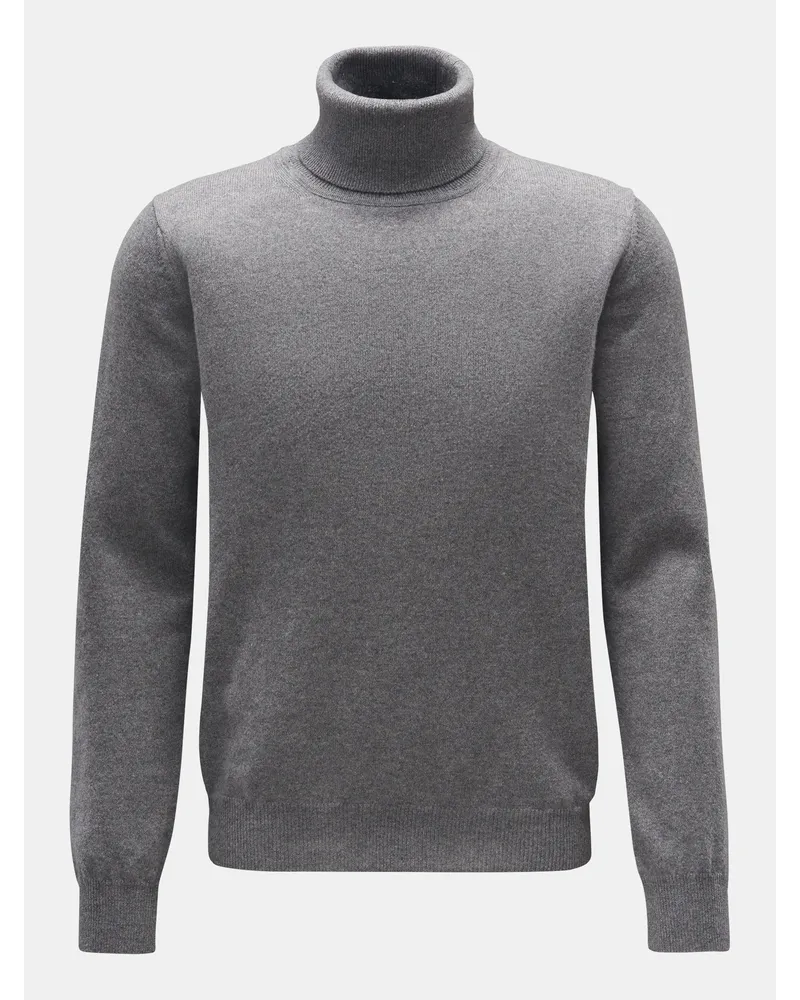 von BRAUN Cashmere Rollkragenpullover grau Grau