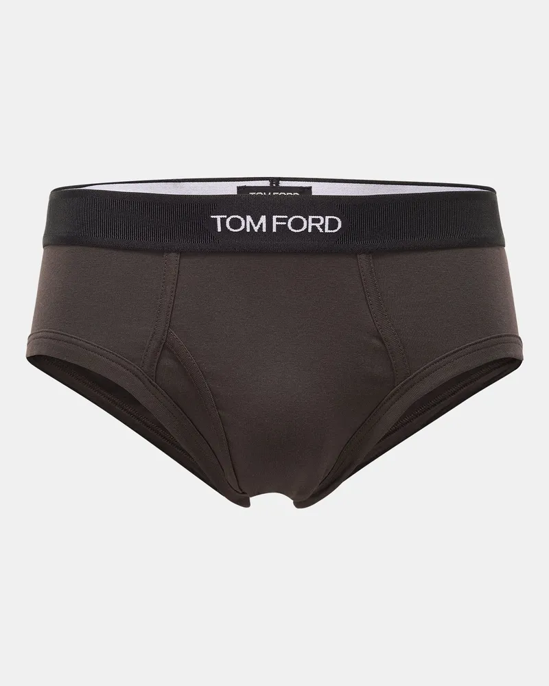 Tom Ford Herren - Sport Slip dunkelbraun Dunkelbraun