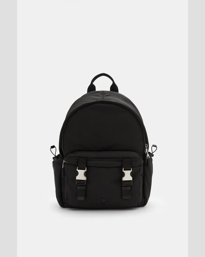 AMI Paris Herren - Rucksack schwarz Schwarz