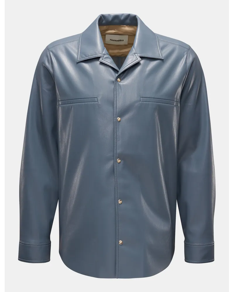 Nanushka Overshirt 'Makai' rauchblau Rauchblau