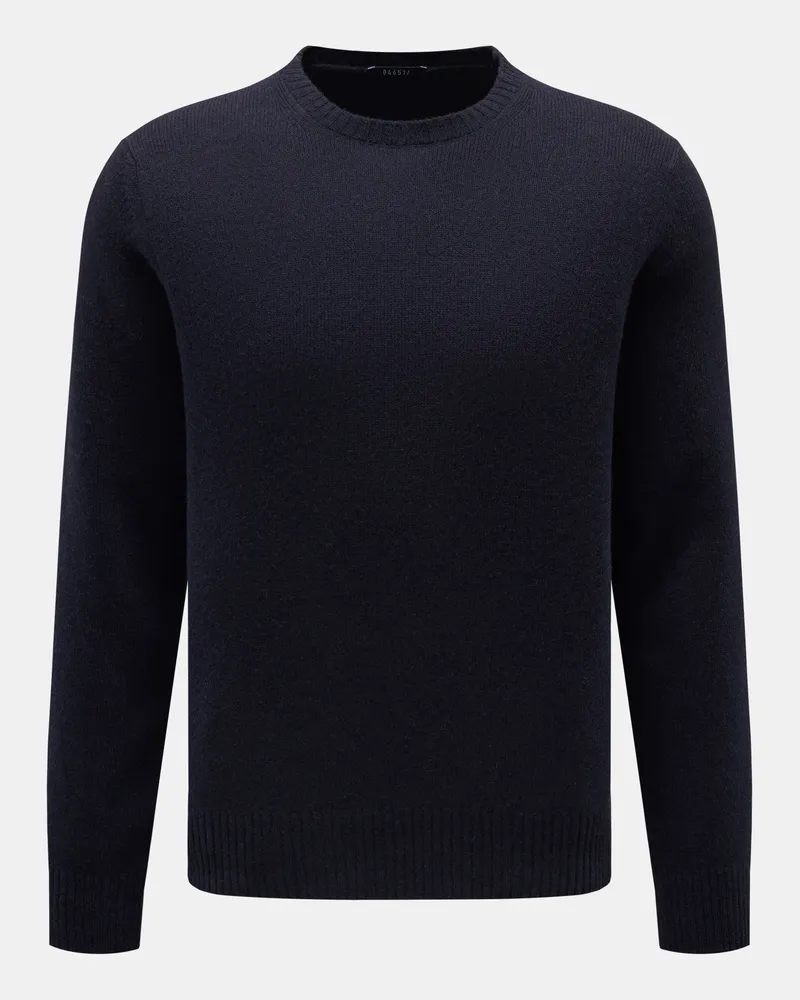 04651/ Herren - Cashmere Rundhalspullover 'Crew' navy Navy
