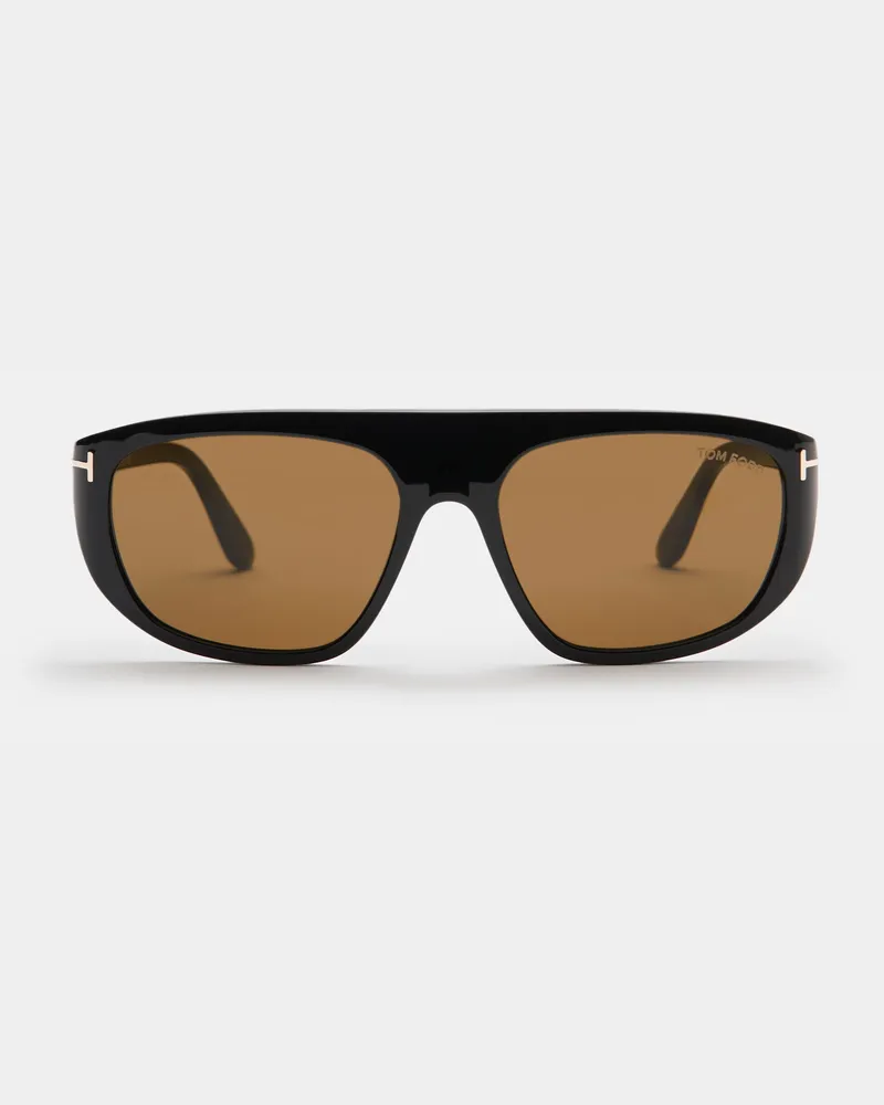Tom Ford Herren - Sonnenbrille 'Edward' schwarz/hellbraun Schwarz