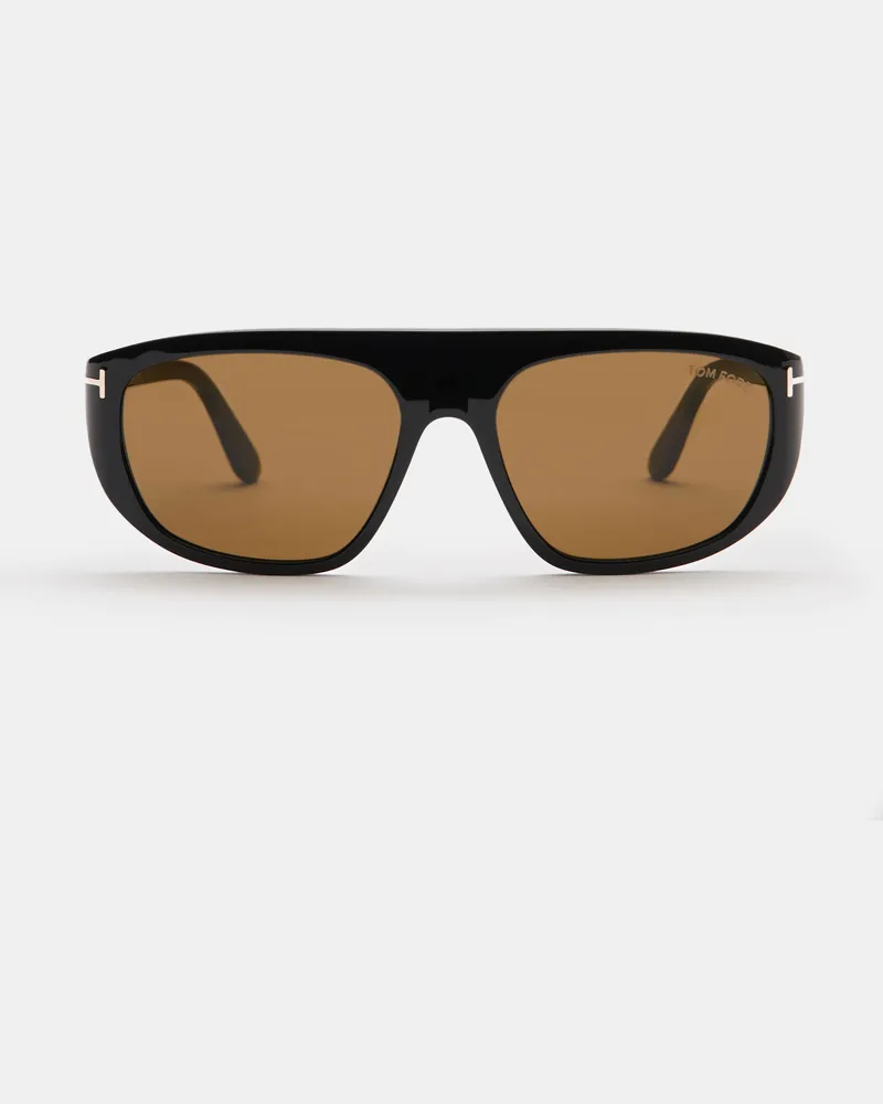 Tom Ford Herren - Sonnenbrille 'Edward' schwarz/hellbraun Schwarz