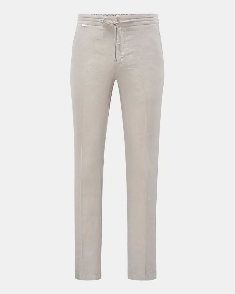 04651/ Herren - Leinen-Joggpants 'Linen Pants' beige Beige