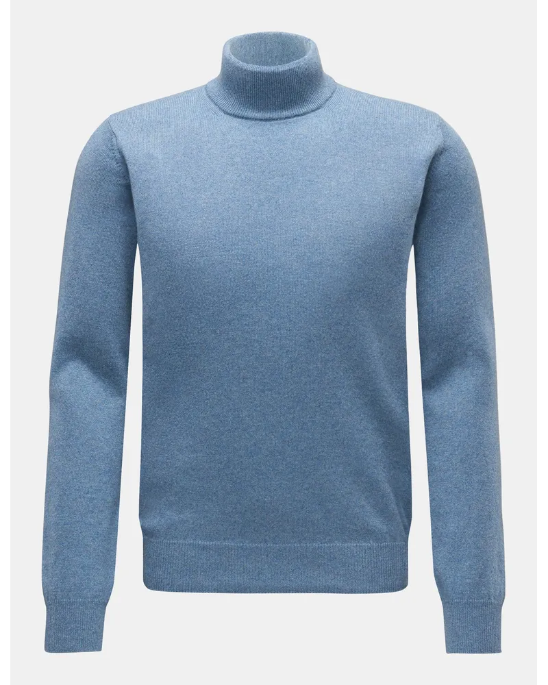 von BRAUN Cashmere Rollkragenpullover rauchblau Rauchblau